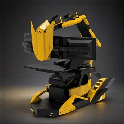 Triple Monitor Zero-Gravity Gaming Cabin
